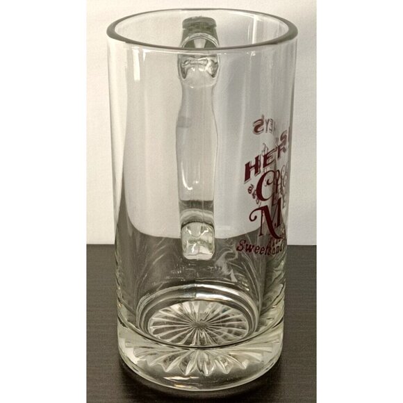 Vintage Hershey’s Chocolate Memories Glass Stein Coffee Beer Tea - Picture 2 of 8